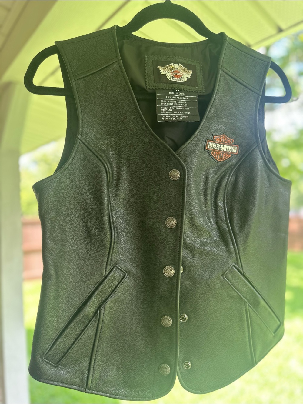 HARLEY DAVIDSON Women's Black Gilet